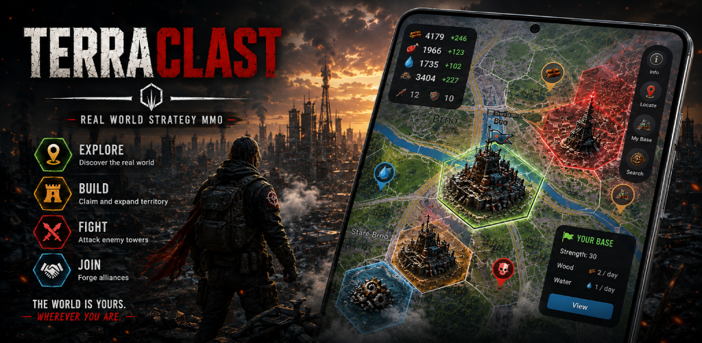 Terraclast — real-world strategy